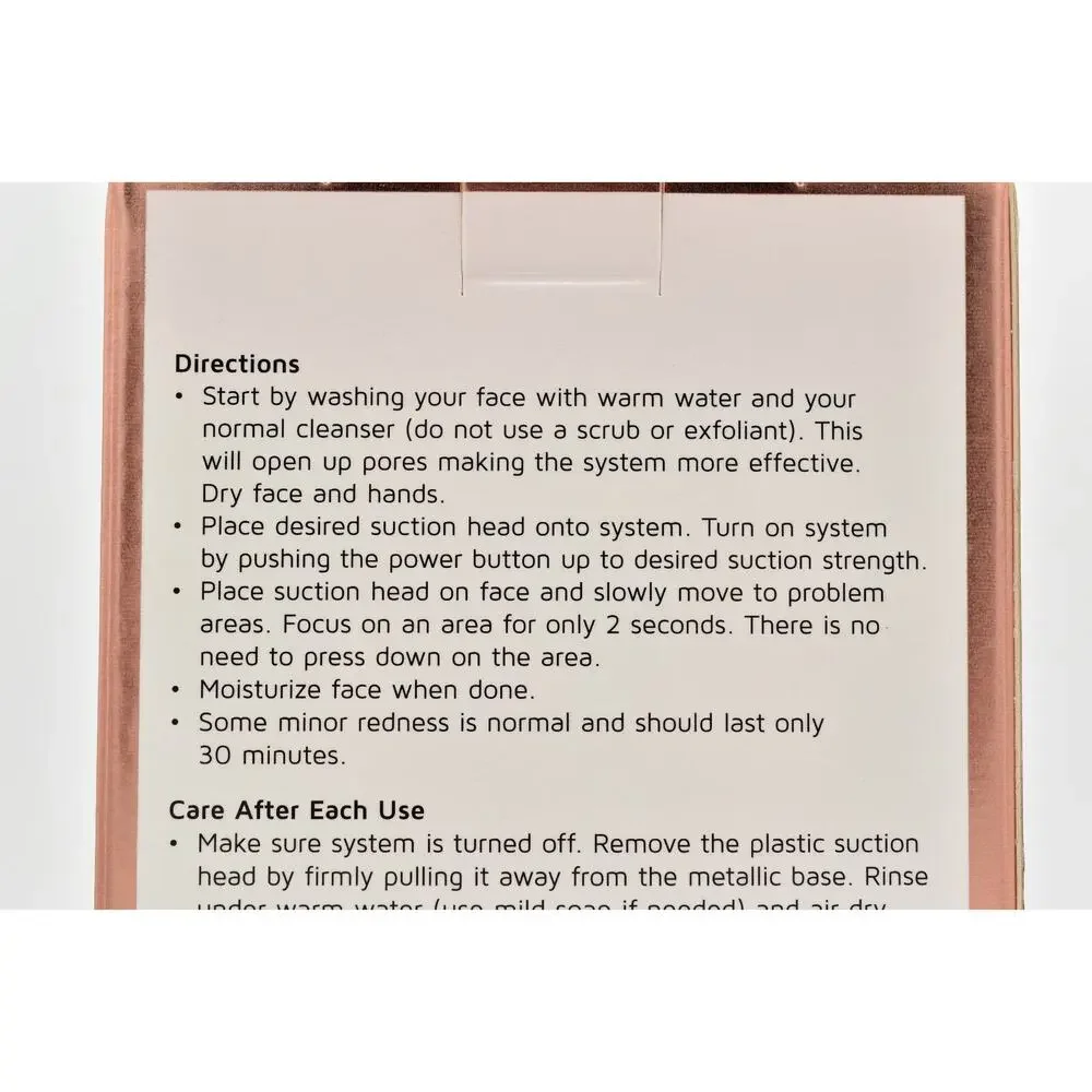 Precision Beauty Deep Cleaning Pore Suctioning Blackhead Remover System New Box